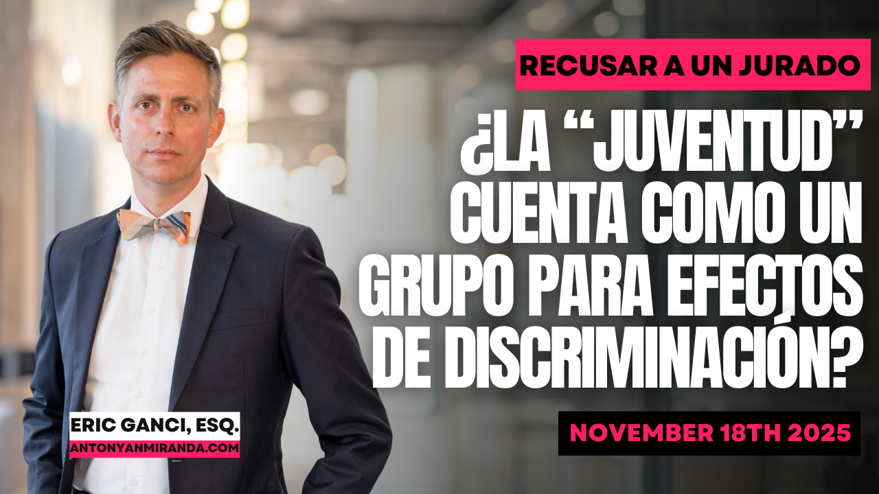 ¿La “juventud” cuenta como un grupo para efectos de discriminación?