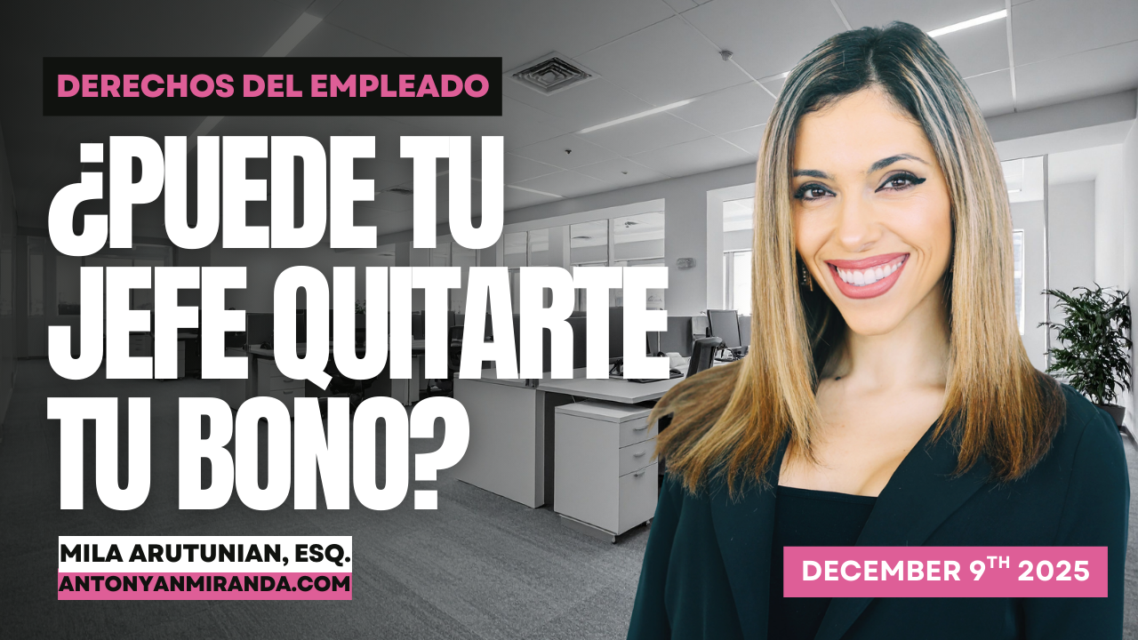 ¿Puede tu jefe quitarte tu bono?