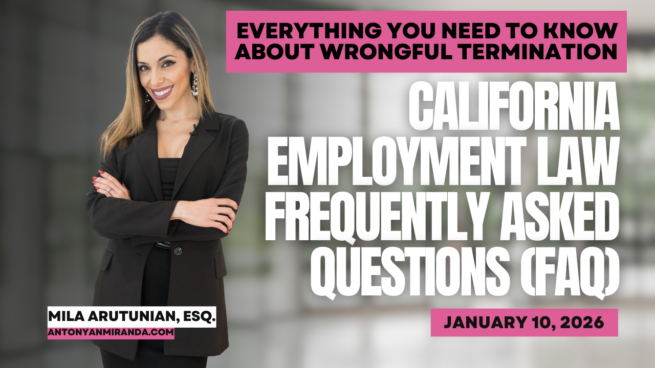 California Employment Law Frequently Asked Questions (FAQ)