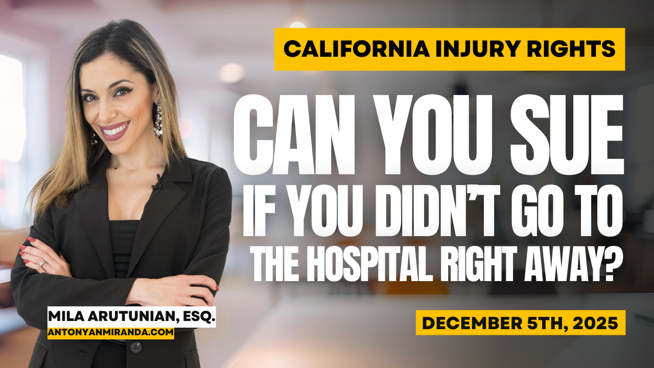 Can I Sue After an Accident If I Didn’t Go to the Hospital Right Away?