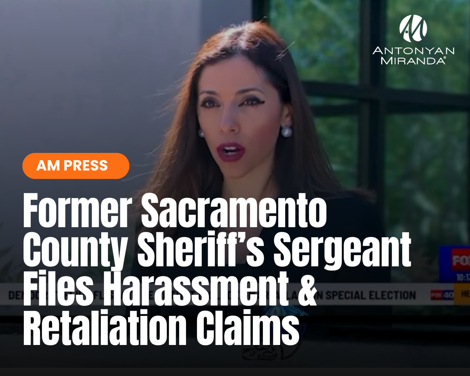 Former Sacramento County Sheriff’s Sergeant Files Harassment & Retaliation Claims