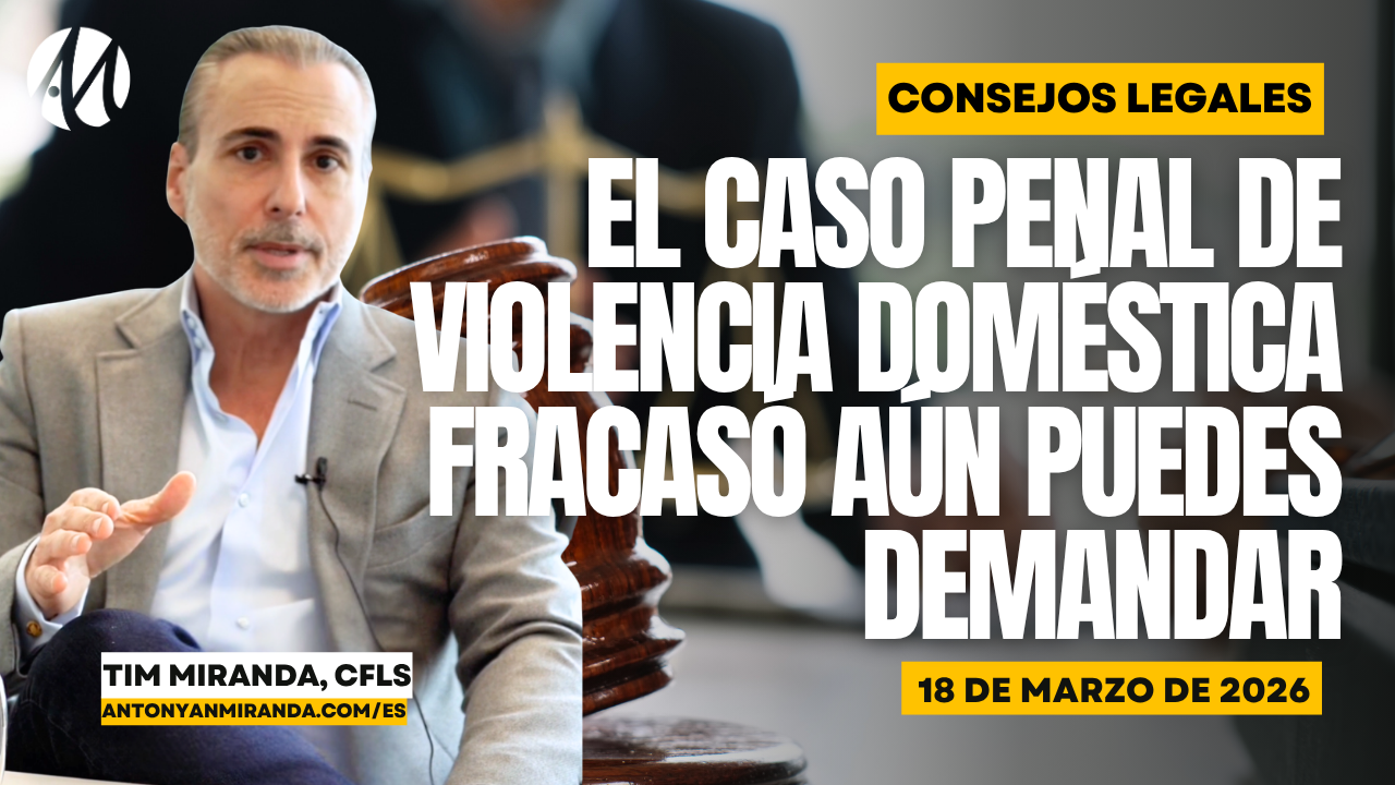 ¿Falló el caso penal de violencia doméstica? Aún puedes demandar