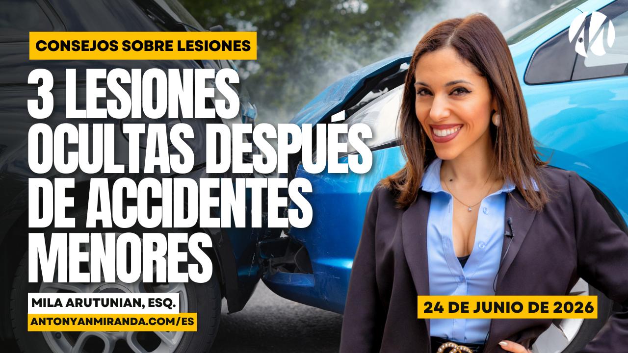 3 Lesiones Que Suelen Aparecer Días Después De Un Accidente De Auto