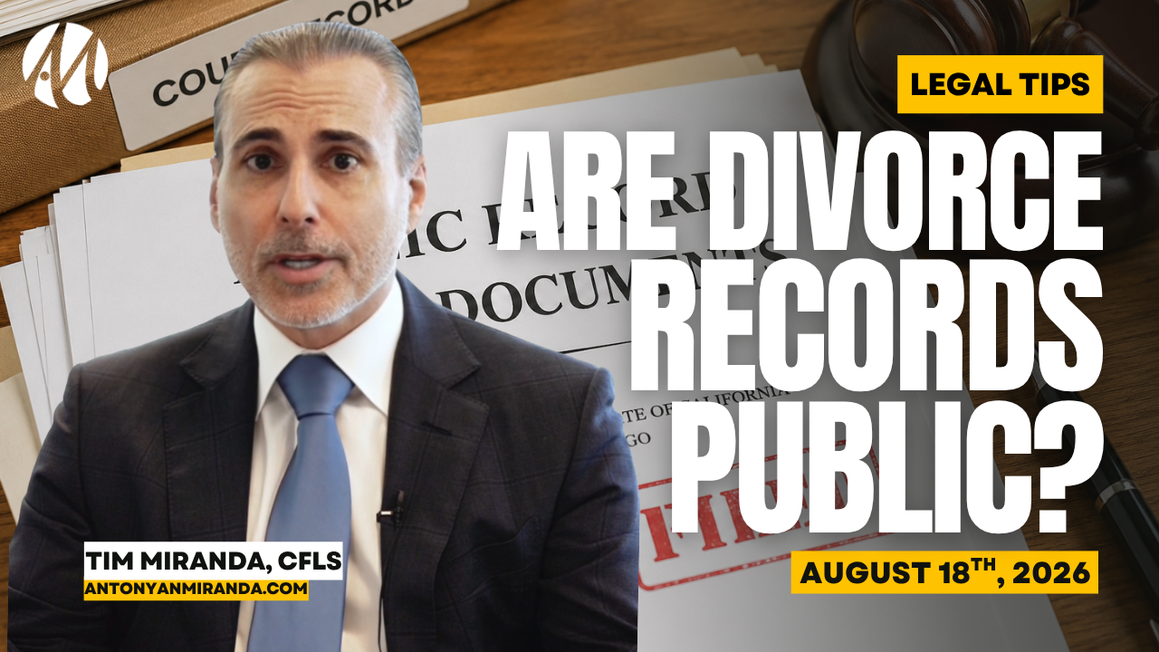 Can You Keep a Divorce Private in California? What Becomes Public Record