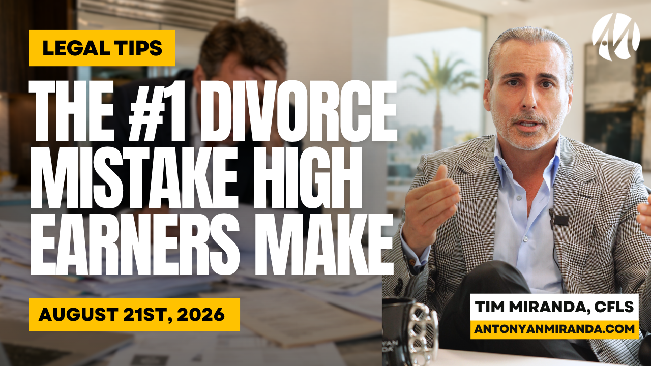 The #1 Divorce Mistake High Earners Make in California