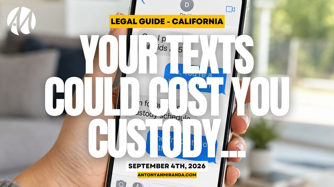 Can Text Messages Be Used in California Child Custody Cases?